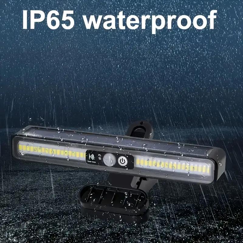 1PC Solar-Powered Clip-On Light with Auto On/Off, Motion Sensor, 3 Lighting Modes, Extended Run Time, IP6 Waterproof Rating—Ideal for Gardens, Outdoor Spaces, Camping Fences, Emergency Lighting, and more.