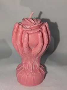 Sacred Heart Bloom Intention Candle – Protection, Healing & Emotional Renewal