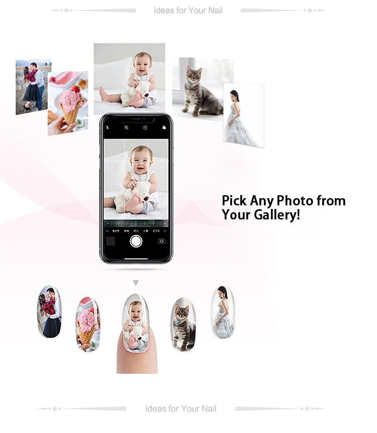 O2Nails Pro 3D Nail Printer Machine, Digital Mobile Nail Art Printer with APP Control, for Salon & Home Use, Custom Photo Printing/Print About 450 Times/10s Fast Printing, DIY Design Nail Art Pink