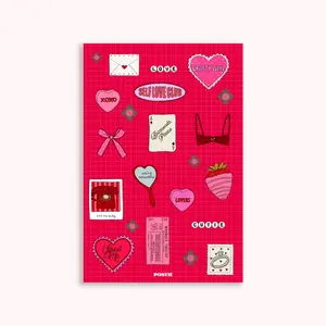 Valentine's Sticker Sheet 4" x 6" Matte Stickers