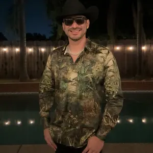 Medellín Rhinestone Long Sleeve Shirt (Slimfit)