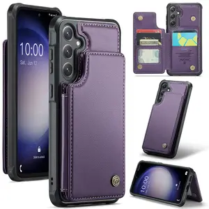 Wallet Case with Card Holder for Samsung Galaxy S26 Ultra/S25 Ultra/S24 Plus, PU Leather, RFID Blocking, Kickstand Shockproof Phone Cover for Women and Men, Compatible with Samsung Galaxy S26/S25/S24 Series