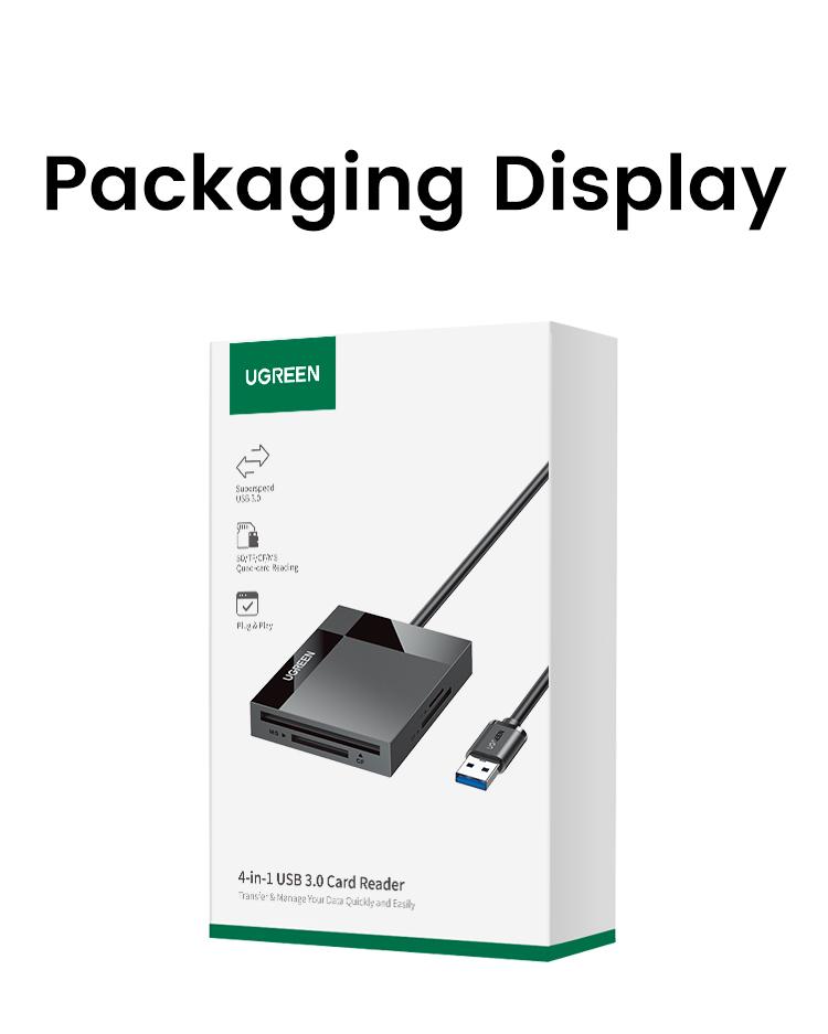 UGREEN 4in1 SD TF Card Reader 5Gbps 2TB Max USB 3.0 TF, SD, CF,MS ,Micro SD, SDXC for Windows Linux MacOS Laptop PC, Computer Office Accessories, September Restock，TikTokShopBlackFriday ,TikTokShopHolidayHaul
