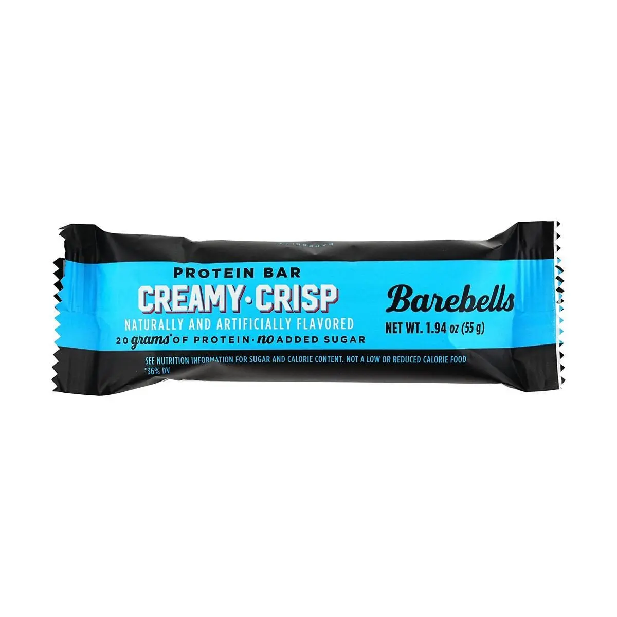 BAREBELLS Protein Bar - Creamy Vanilla Flavor, 55g - High Protein, Low Sugar Snack for Fitness & Muscle Gain