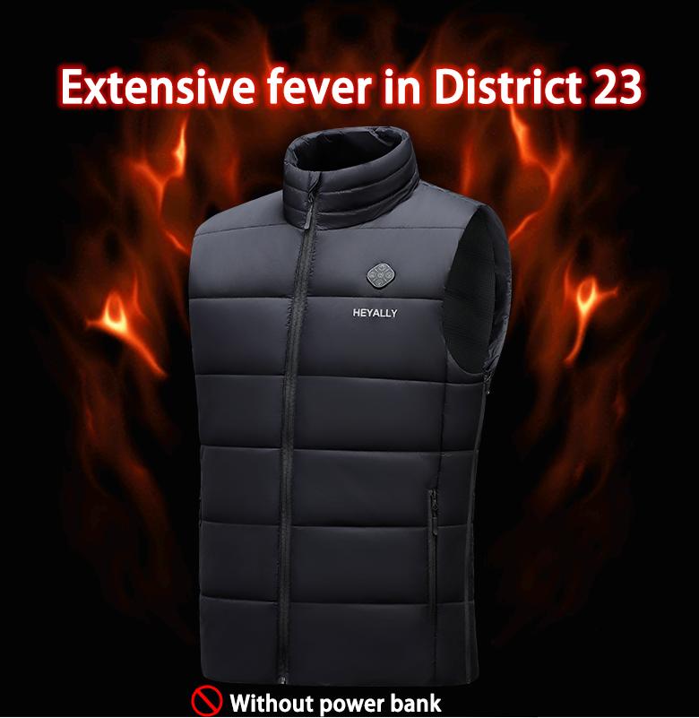 HEYALLY 2025 Unisex Heated Vest - Three-Level Temp Control, Heating Sheets, Ideal for Winter Sports, Skiing, Hunting, Daily Commute, Valentine's Day, Father's Day, Christmas Gift - Lightweight Heated Vest (S-3XL,Battery Not Included)