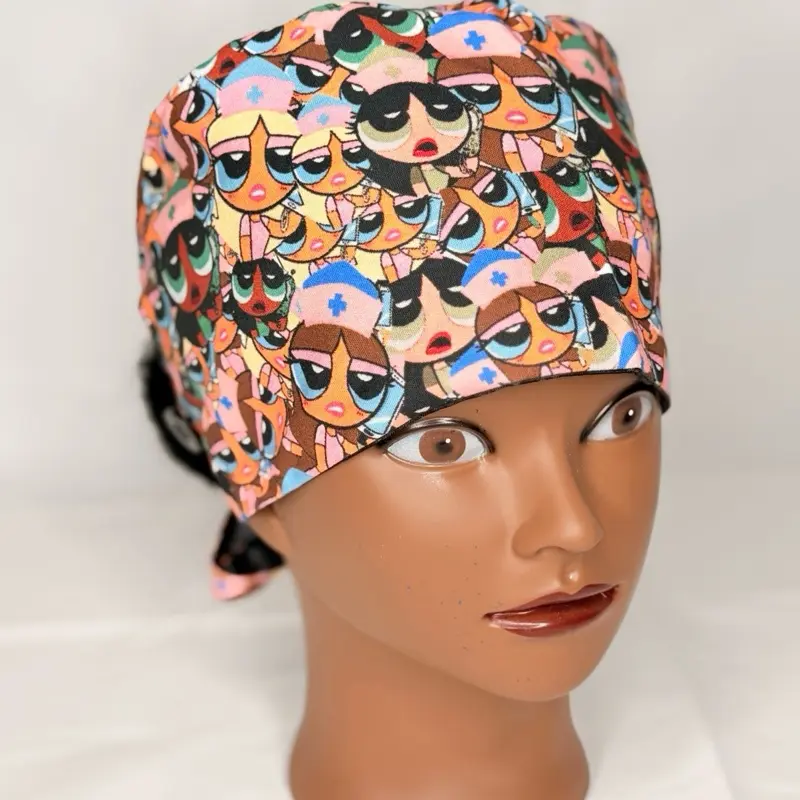 Nurse Doll Satin Lined Scrub Cap