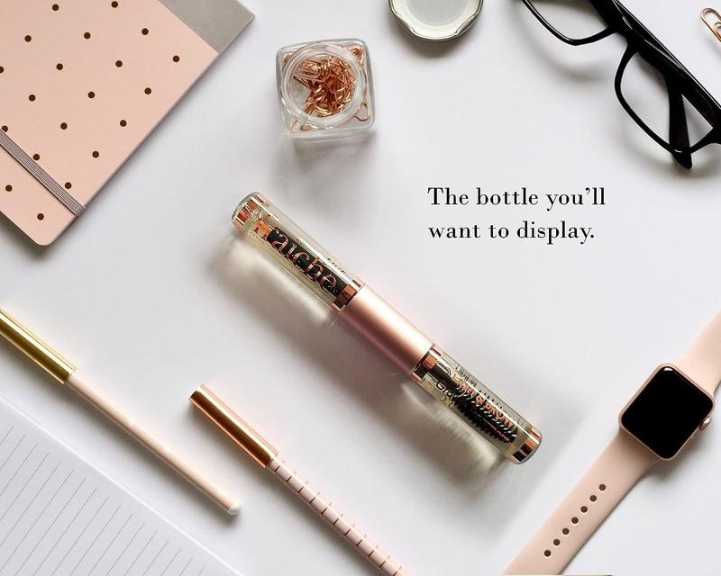 Organic Castor Oil - All Natural Cold Pressed Castor Oil Eyelash Growth Serum with Mascara Tube - Eyelash Conditioner Lash Boost Serum