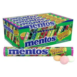 Mentos Chewy Mint, Discovery Assorted Fruit Flavors, Easter Candy, Easter Basket Essentials Stuffers for Kids and Adults, 14 flavors Each (15 Count Showbox)