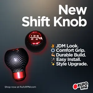 Carbon-Style Shift Knob | Forged Look Performance Upgrade (Manual Transmission)