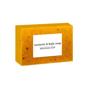 Lemon Turmeric Kojic Acid Soap - Gentle Dark Spot Remover for Face Acne Cleanser Cream Cleansing turmeric soap Face Facial Skincare Radiant Comfor