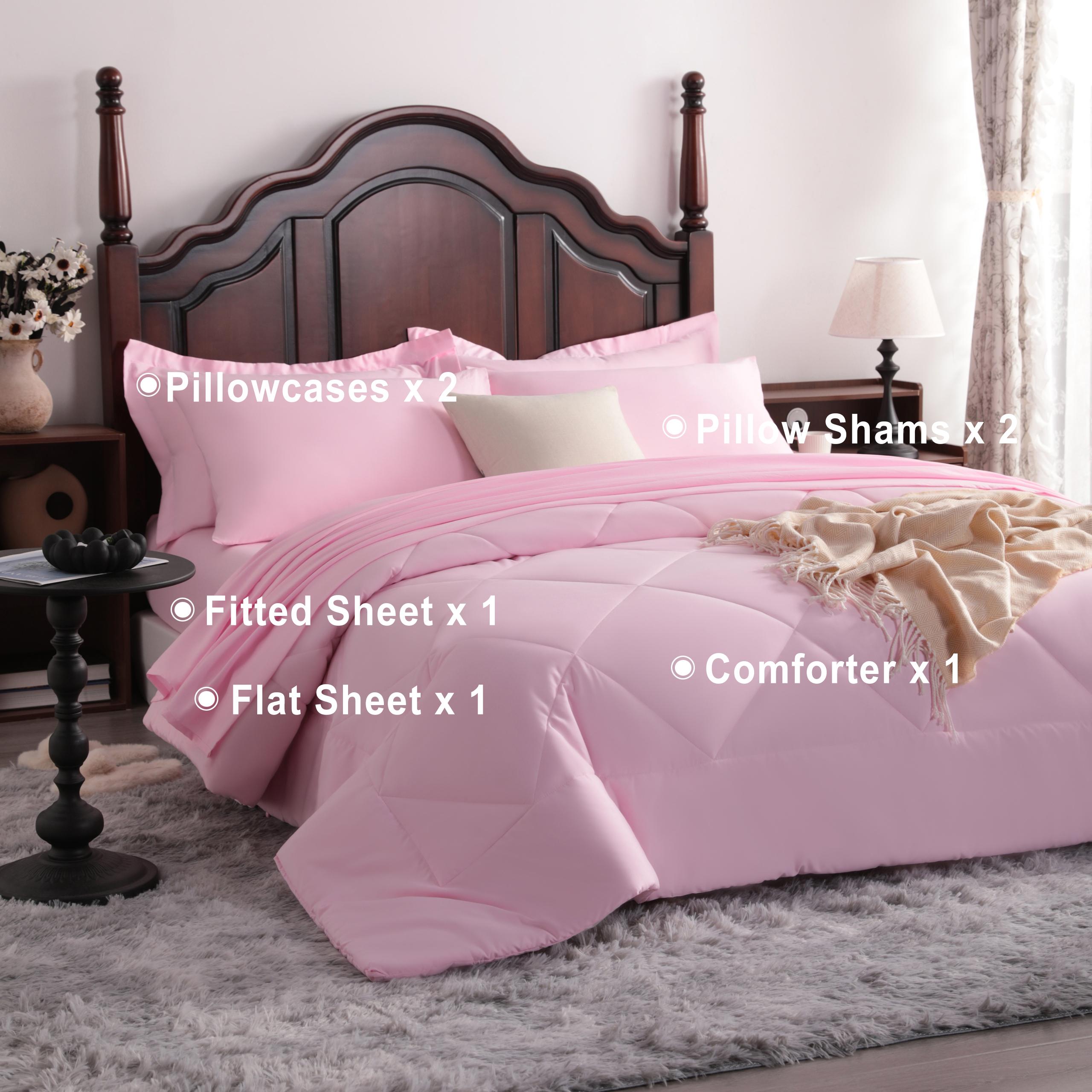 NTBAY 7-Piece Comforter Bedding Set – Cozy Quilted Comforter, Fitted & Flat Sheets, Pillowcases & Pillow Shams – Ultra Soft, All-Season Lightweight Comfort, Multi-Color, Luxury Hotel & Dorm Essential, Easy Care, Restful Sleep, Gift Idea NTBAY 7-Piece Comforter Bedding Set – Cozy Quilted Comforter, Fitted & Flat Sheets, Pillowcases & Pillow Shams – Ultra Soft, All-Season Lightweight Comfort, Multi-Color, Luxury Hotel & Dorm Essential, Easy Care, Restful Sleep, Gift Idea