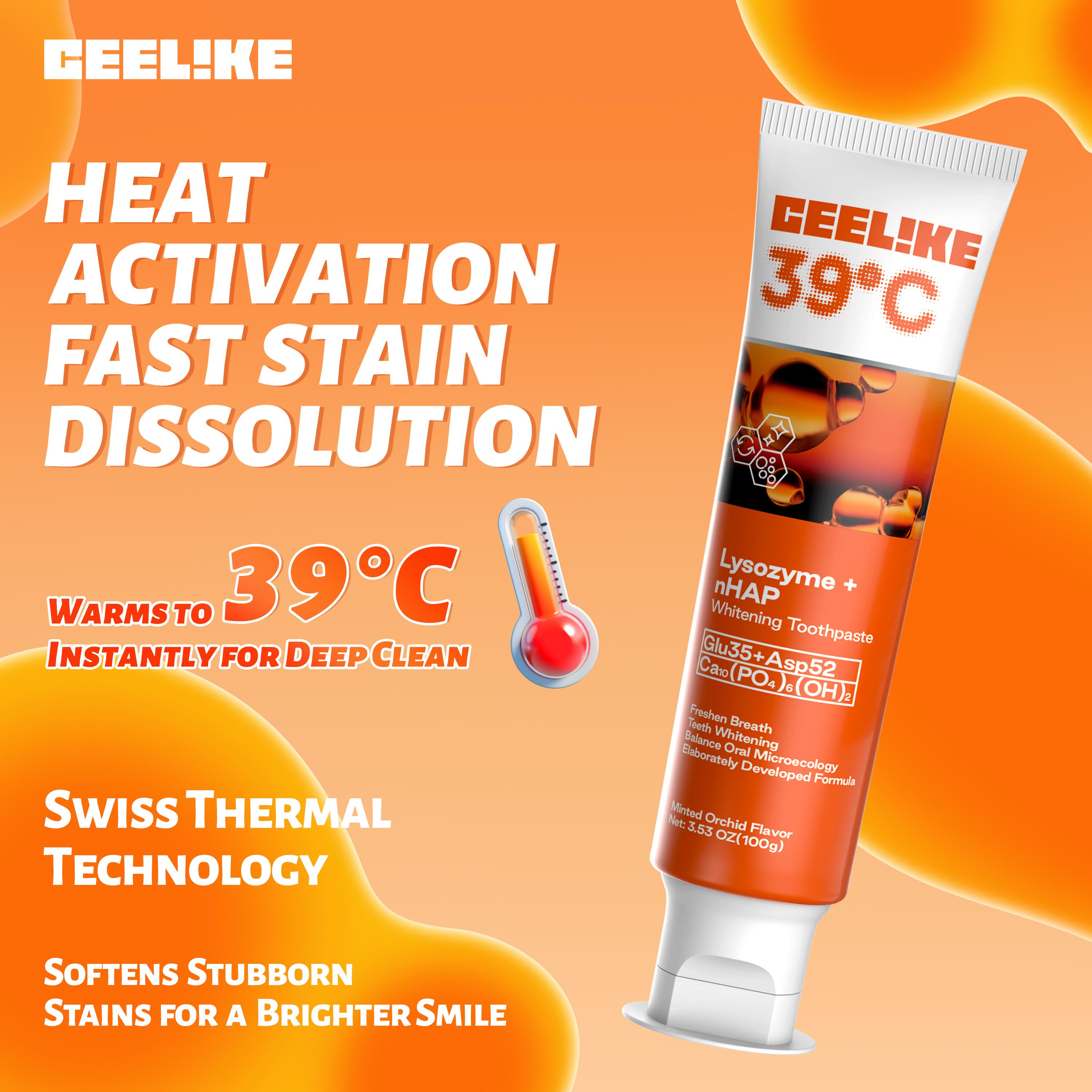 CEELIKE 2-Piece Oral Care Toothpaste Set – Lysozyme Toothpaste to Remove Yellow Stains, Hydroxyapatite to Repair Teeth, and Maintain Fresh Breath