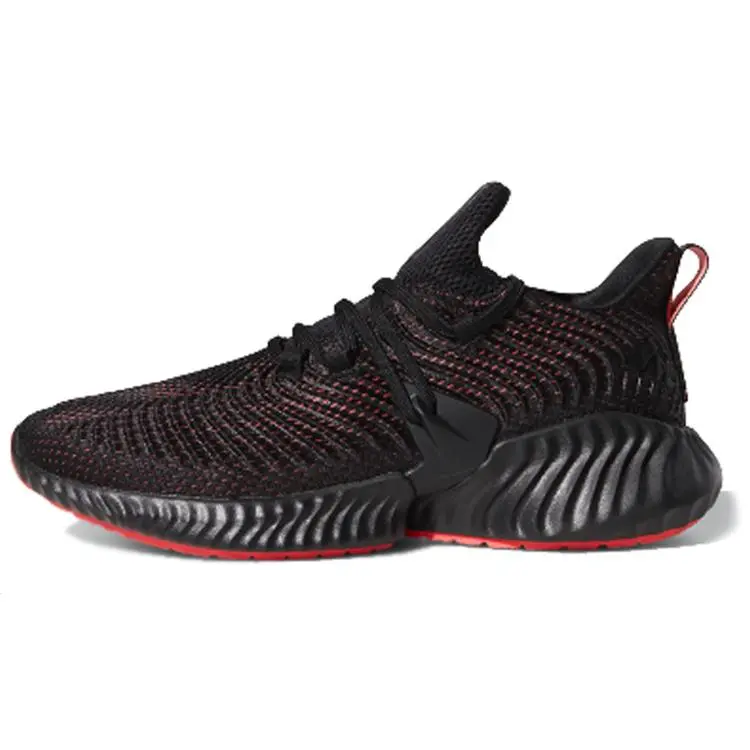 Men's Adidas Alphabounce Instinct Lace-Up Casual Trainers - Red Colorway, Suitable for Daily Wear, Laces Casual Trainers
