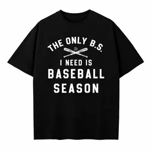 Baseball Shirt for Baseball Mom, The Only BS I Need Is Baseball Season Shirt, Funny Baseball Tshirt, Baseball T-shirt for Women Baseball Tee
