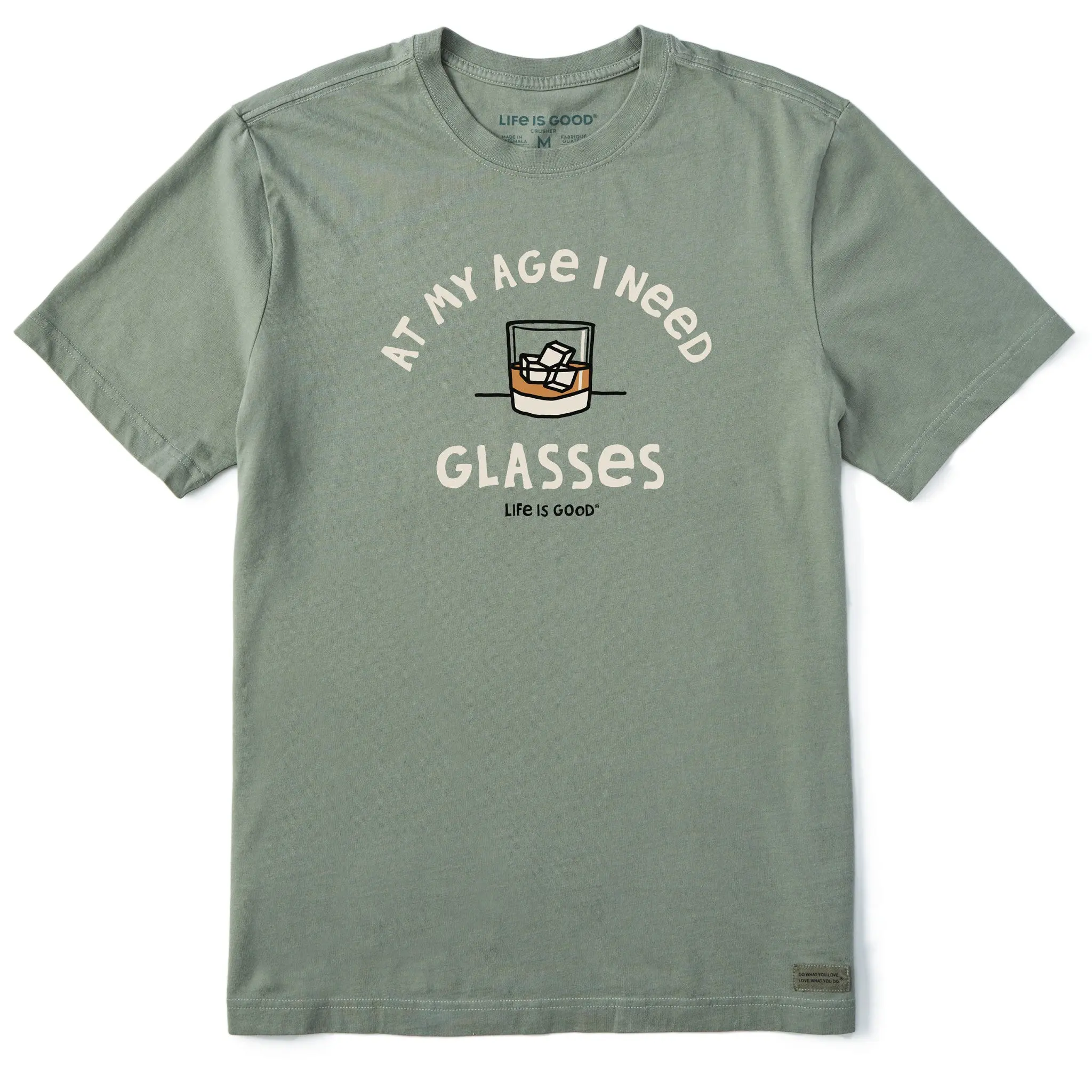 Men's At My Age Whiskey Glasses Short Sleeve Tee