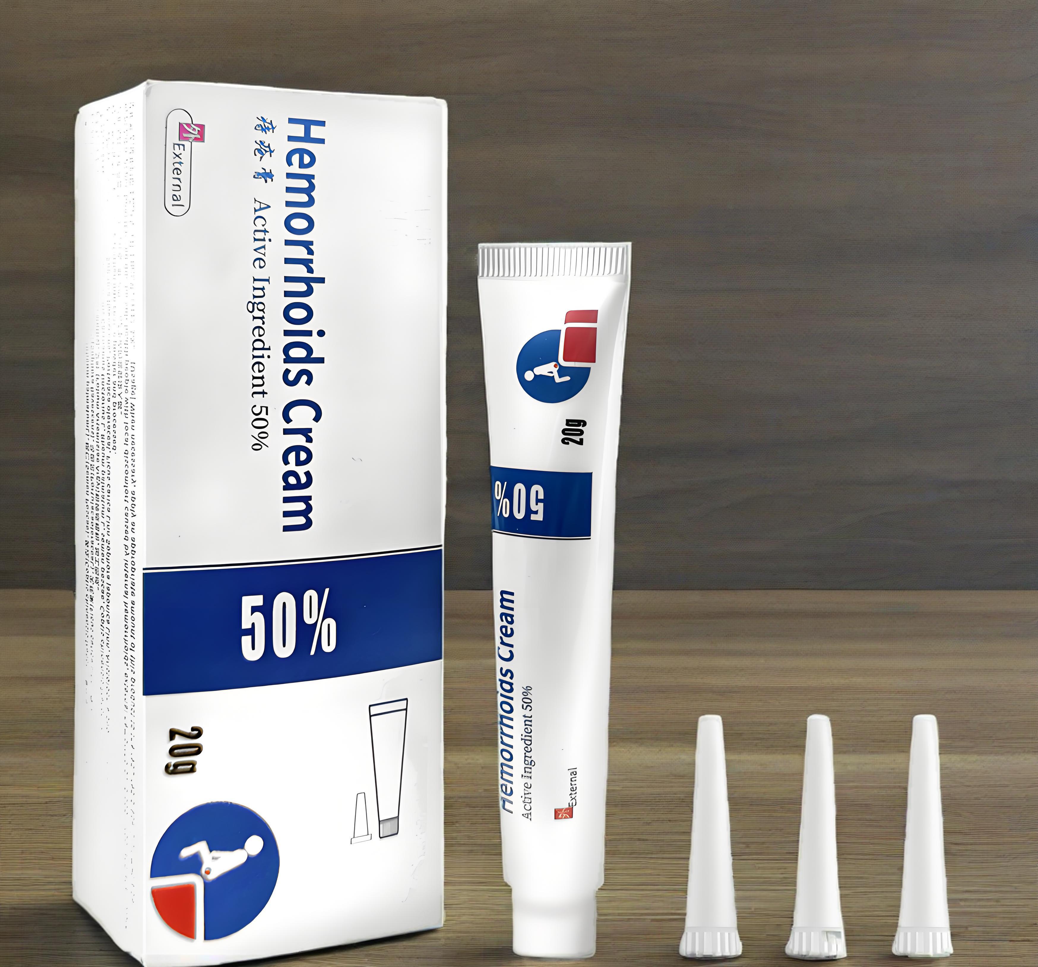 TrueRelief Herbal Instant Pain Relief 50% Hemorrhoids Cream for Men & Women - 20g Tube - Maximum Strength Formula for Anti-Itch Burning & Discomfort Treatment - Soothing Body Care Ointment extension tube