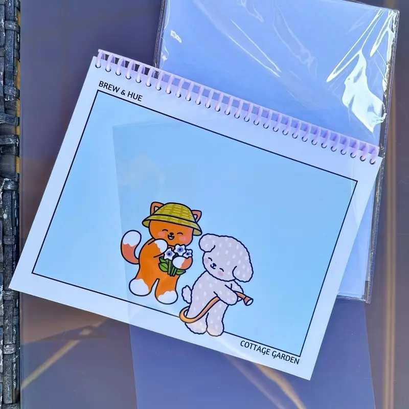 Reusable Protective Sheet for Cardstock Coloring Books (1 sheet)
