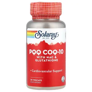Solaray PQQ CoQ-10 with NAC & Glutathione, 30 VegCaps