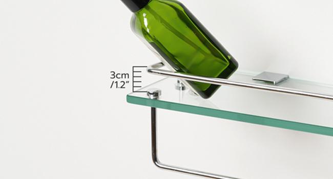 HOOBRO Glass Shelves for Bathroom, 15.7 Inch Floating Glass Shelf for Wall, Set of 2 Tempered Stainless Steel Wall Mounted Stand for Toilet, Room Decor, Silver HOOBRO Glass Shelves for Bathroom, 15.7 Inch Floating Glass Shelf for Wall, Set of 2 Tempered Stainless Steel Wall Mounted Stand for Toilet, Room Decor, Silver