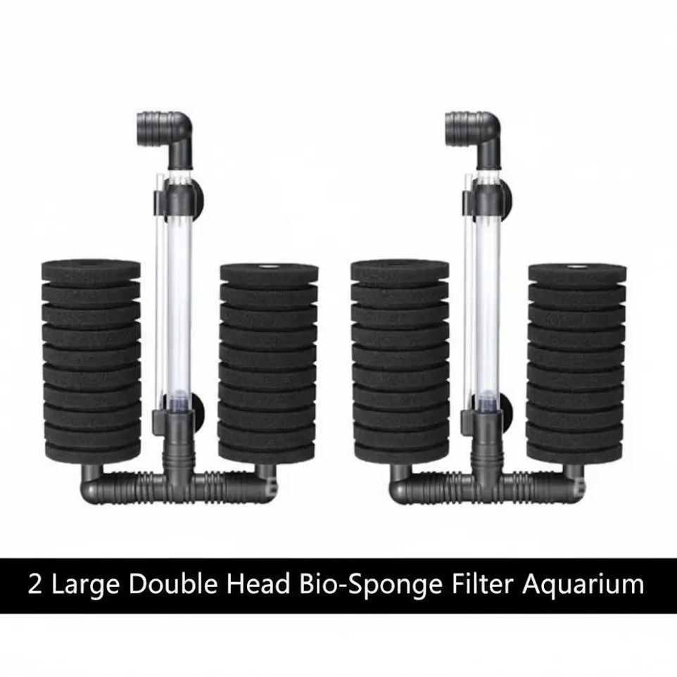 2x Large Double Head Bio-Sponge Filters