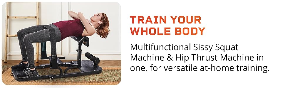 LifePro GluteBlast Hip Thrust Machine - Foldable Home Gym Station for Sculpted Glutes & Lower Back Support | Adjustable Workout Equipment with LIFETIME WARRANTY