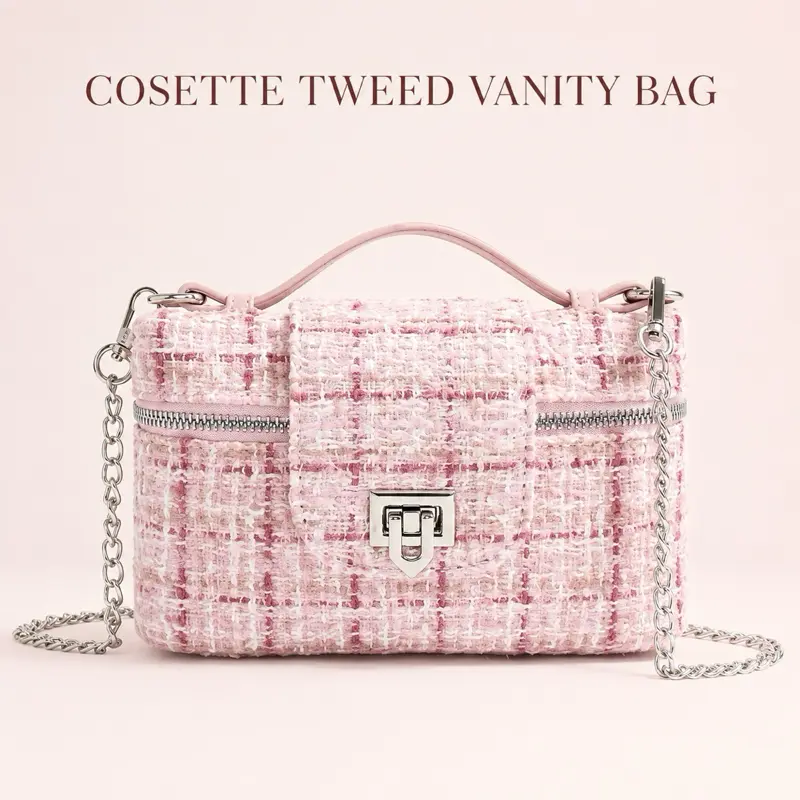 Cosette Tweed Vanity Bag Cosette Tweed Vanity Bag