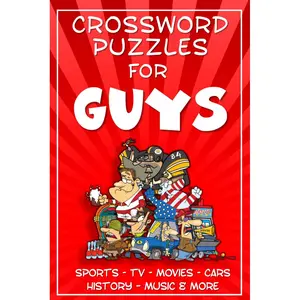Crossword Puzzles for Guys: Sports, TV, Movies, Music, Cars, History & more Paperback – December 3, 2023