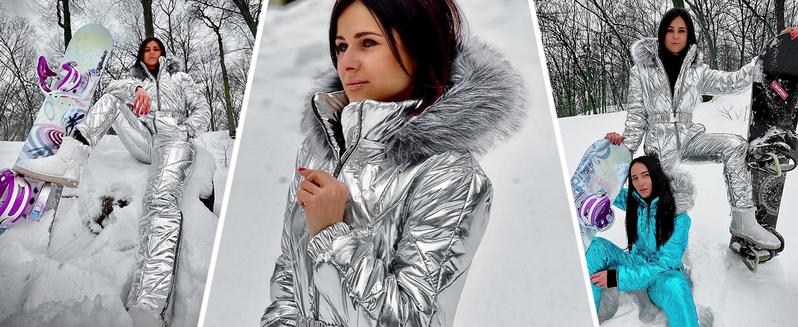 Fisoew Womens One Piece Ski Suit Warm Waterproof Snowsuits Winter Snow Jumpsuits Outdoor Sports Outerwear