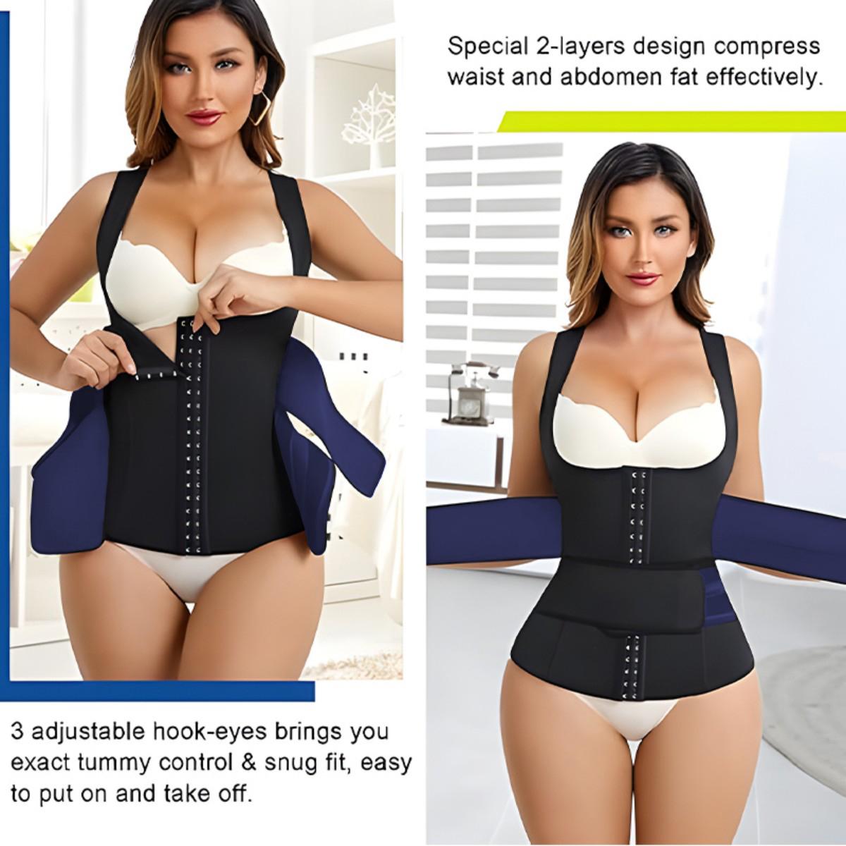 Women’s Neoprene Workout Vest with Adjustable Support Belt – Sleeveless Athletic Training Top for Gym, Fitness & Daily Wear Women’s Neoprene Workout Vest with Adjustable Support Belt – Sleeveless Athletic Training Top for Gym, Fitness & Daily Wear