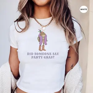 Funny Frog Mardi Gras Baby Tee, Mardi Grass Carnival Shirt, New Orleans NOLA Shirt, Fat Tuesday Carnival Tee, Louisiana Mardi Gras Gift