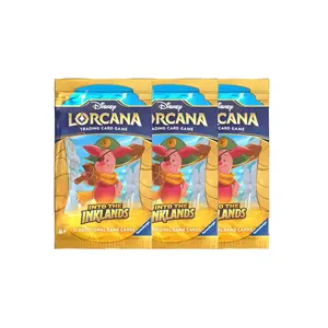 3 Packs Ravensburger 12 Card Booster Pack Lorcana Into the Inklands