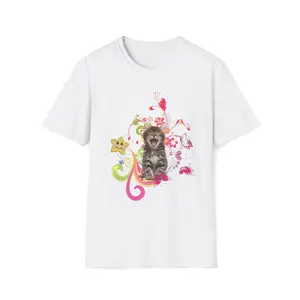Happy Frutiger Metro Adorable Kitty Men's & Women's Unisex Tee