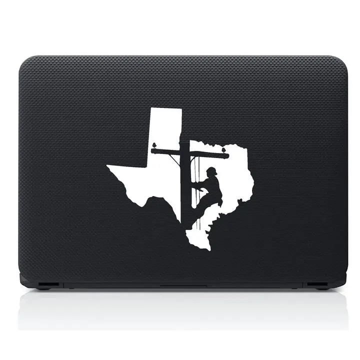 Texas Lineman High-Quality Vinyl Side Decals - Car Styling Decals Sticker, Multipurpose Vehicle Accessory for Trucks, Laptops, Multipurpose Car Decal
