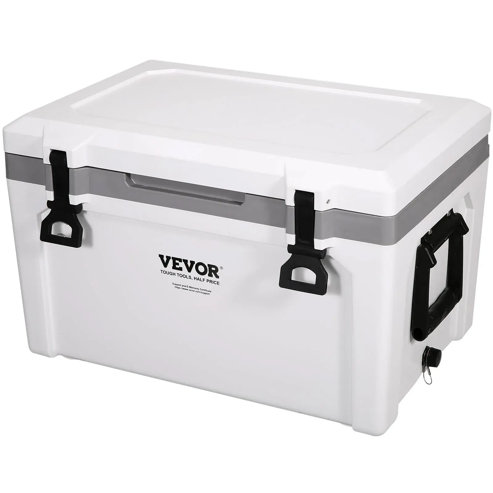 【SummerFinds】VEVOR Insulated Portable Cooler, 52 qt, Holds 50 Cans, Ice Retention Hard Cooler with Heavy Duty Handle, Ice Chest Lunch Box for Camping, Beach, Picnic, Travel, Outdoor, Keeps Ice for up to 6 Days