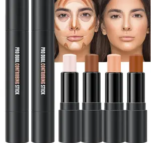evpct 4 Colors Contour Stick Makeup Set, Cream Concealer Stick Contouring Palette Makeup Kit for Beginners, Nose Bronzer Sticks, Liquid Face Highlighter Make up contorno maquillaje, 01+03