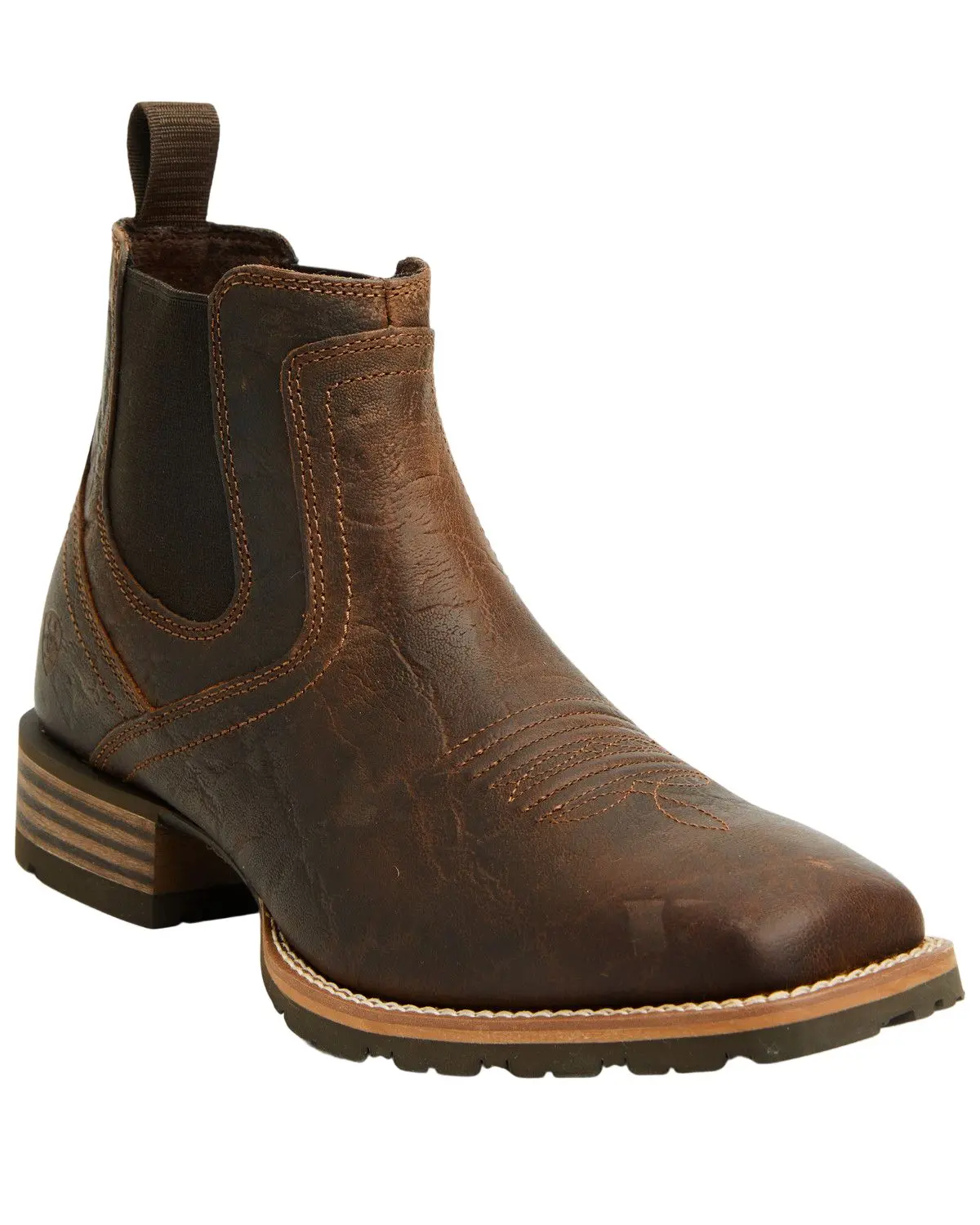 Ariat Men's Men'S Elephant Print Hybrid Low Boy Chelsea Boot Broad Square - 10074168