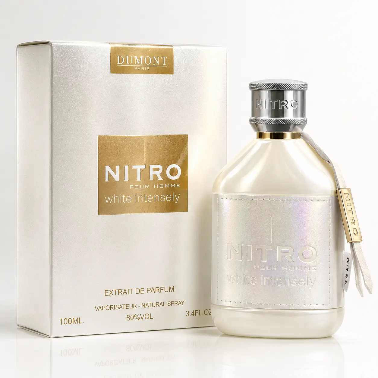 Dumont Nitro White Intensely For Unisex 3.4 Oz Extrait De Parfum Spray By Dumont - New Launch