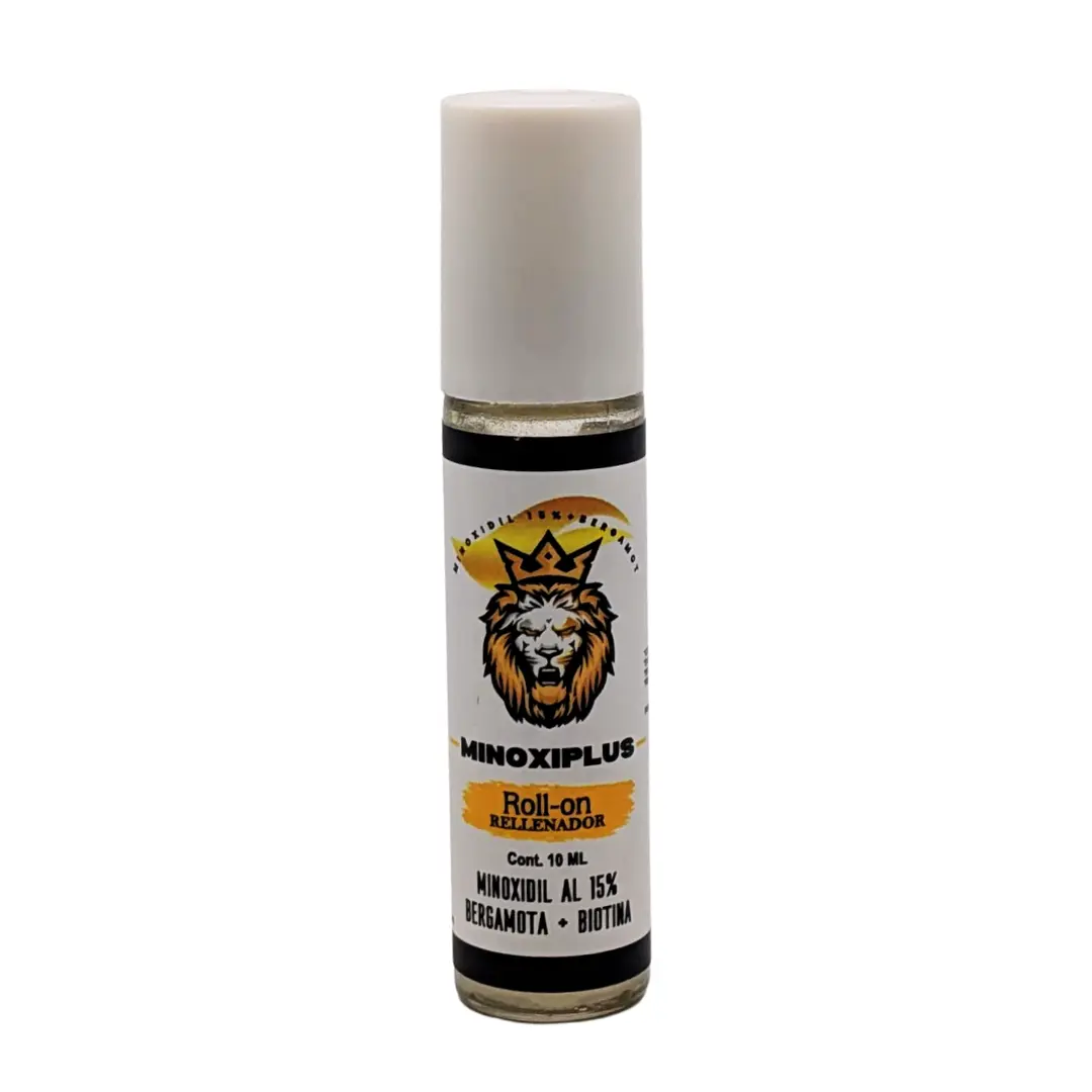 C&A Naturistics Minoxiplus 15% Minoxidil + Bergamot Roll-On, 10ml Scented Men's Hair Care, Daily Beard & Mustache Support with Refreshing Aroma