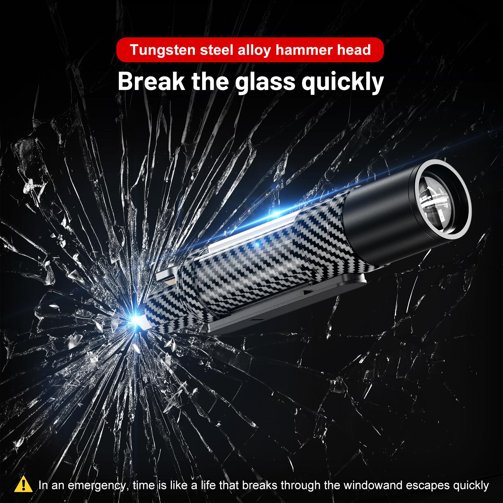 Car Emergency Window Breaker and Cutter, Multi-Functional Flashlight, 3000Lumen, 15Lighting Modes, International Rescue Signal Light, Side Magnet, Retractable Flashlight, Suitable for Camping, Emergencies and Christmas Gifts Car Emergency Window Breaker and Cutter, Multi-Functional Flashlight, 3000Lumen, 15Lighting Modes, International Rescue Signal Light, Side Magnet, Retractable Flashlight, Suitable for Camping, Emergencies and Christmas Gifts
