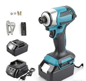 173  18V Brushless Impact Driver 180Nm High Torque, 4-Speed Cordless Screwdriver with 1/4" Hex Chuck