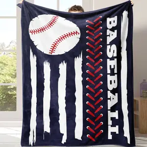 Must-have for baseball fans!Super soft flannel blanket, wrap your love into the comfort of the bed.cozy flannel blanket Suitable for all four seasons This is the best gift for couples, children, parents and friends, and it can express deep love.