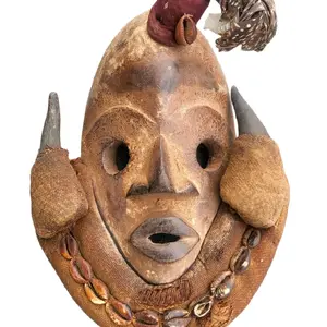 Dan Gle Mask African Tribal Museum Collection Sculptures Afrocentric Art Home Decor Antique Wooden Mask