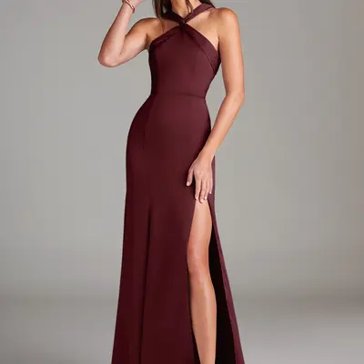 kehlani formal floral lace slit mermaid dress KissProm Lavender Strapless Ruched Prom with Slit, Pink / 8 catching shine that catches the light beautifully from every angle Kehlani Formal Floral Lace Slit
