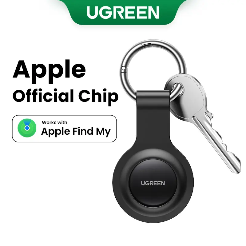 UGREEN 2Pack FineTrack Smart Finder Compatible with Apple Find My (iOS Only) Keys Finder and Item Locator for Luggage, Backpack, Suitcases, Replaceable Battery (Black)nder Smart Tag for Key Luggage Passport，DealsForYouDays tiktokshopbacktoschool