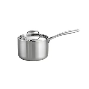 Tramontina Signature 2 Quart Tri-Ply Clad Stainless Steel Covered Sauce Pan Lowes.com