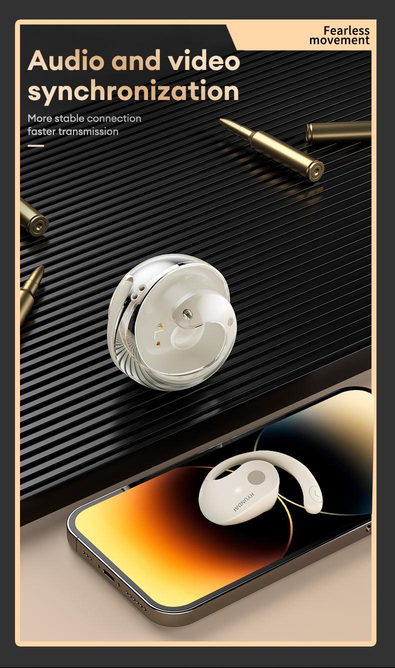 New HY-T26 X15 Pro Earphone Wireless Bluetooth 5.4 OWS Waterproof Sport Headsets Noise Reduction Headphones With Mic Earbuds