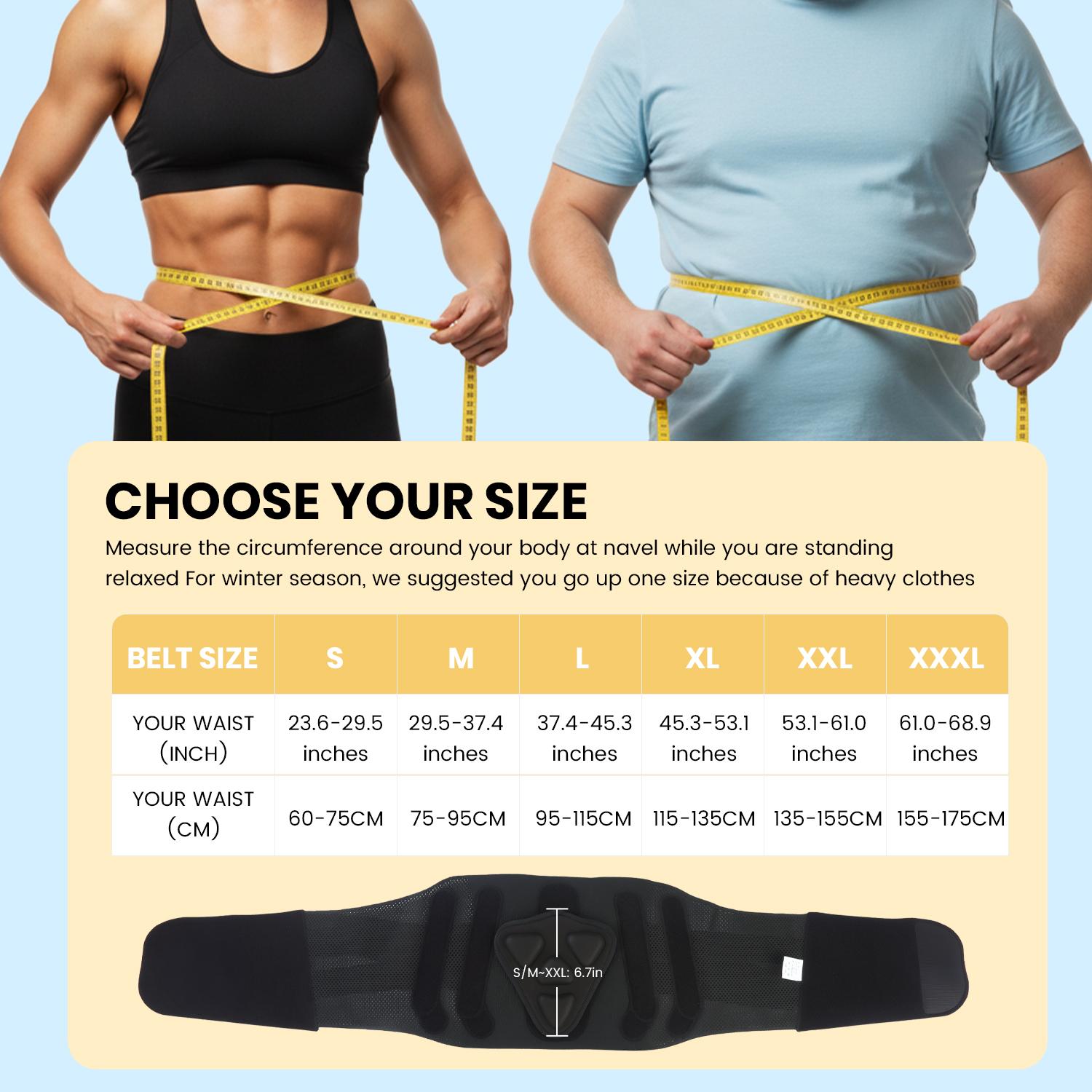 Back Brace Support Belt-Lumbar Support Back Brace for Back Pain, Sciatica, Scoliosis, Herniated Disc Adjustable Support Straps-Lower Back Brace with Removable Lumbar Pad for Men & Women