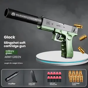 Glock manual ejectionsoft bullet firing 1911 replica children's toy Shooter Toy Set Web Spider creative play