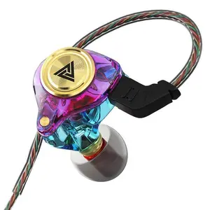 QKZ AK3 Portable In-Ear Earphone with Mic Hifi Subwoofer Noise Cancelling 3D Stereo Sound for Gaming Sports Gym 8D Audio Wired Headset