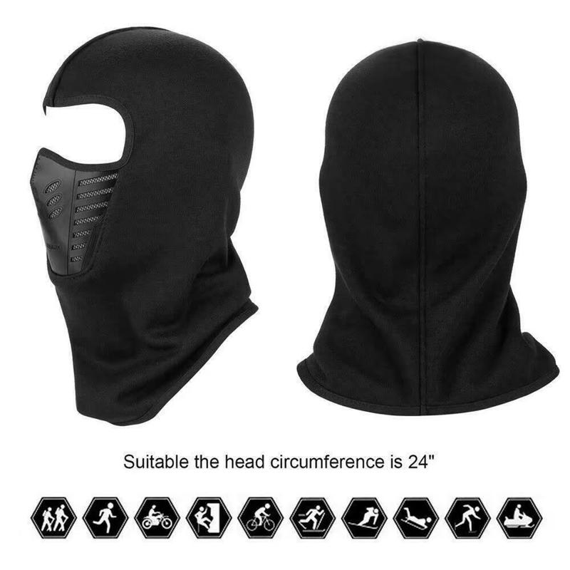 Winter Rider Warm Anti-Haze Balaclava Full Face Mask for Motorcycle Riding Cycling Ski Hood Cap Windproof Soft Outdoor Warm Bike Headwear